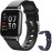 Smart Watch for Men Women, 1.3 inch Full Screen Health Tracker with Heart Rate Monitor, Sleep Monitor IP68 Waterproof Activity Tracker Fitness Watch Black/Blue, Gift Smart Watch for Men Women, 1.3 inch Full Screen Health Tracker with Heart Rate Monitor, Sleep Monitor IP68 Waterproof Activity Tracker Fitness Watch Black/Blue, Gift
